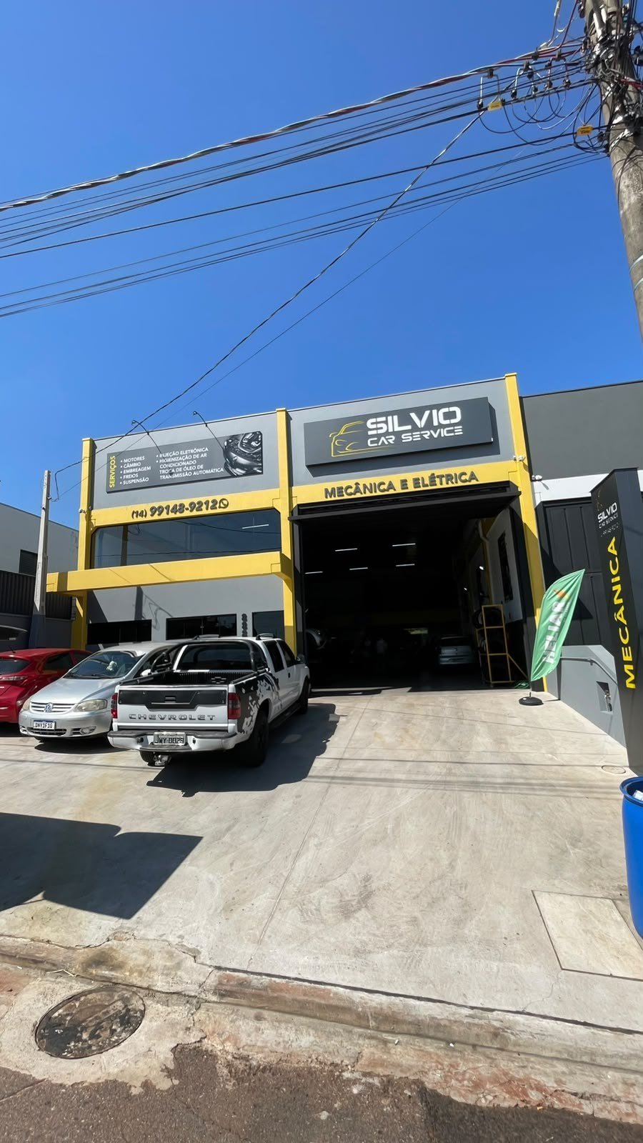Fachada da Silvio Car Service - Brotas SP